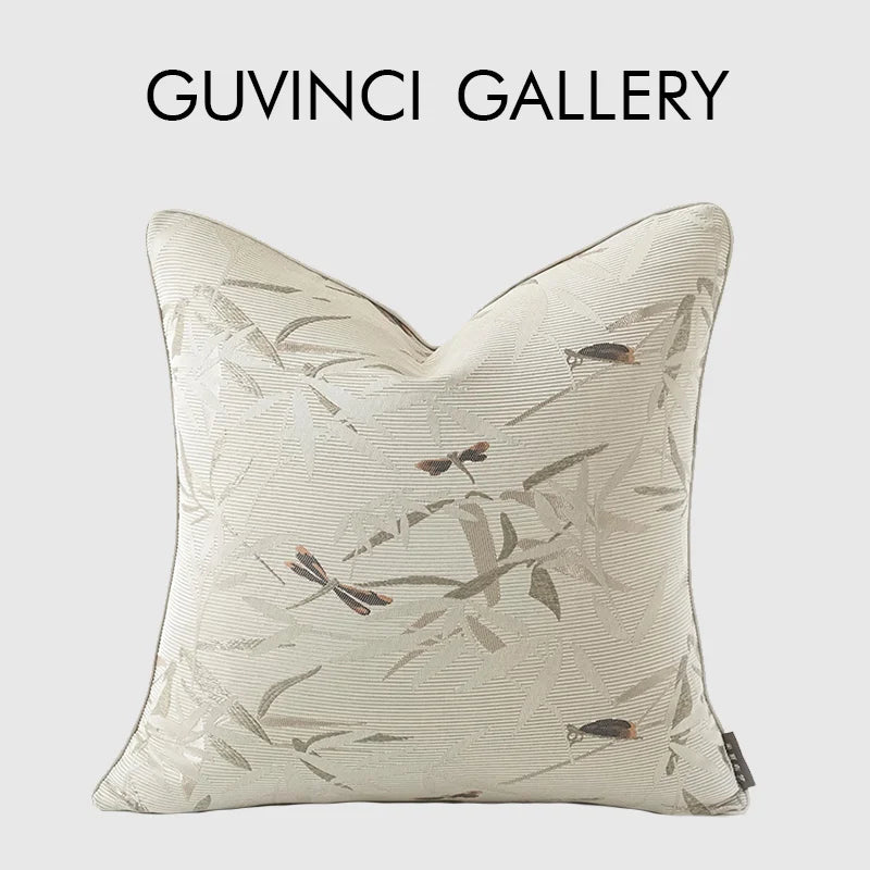 Afralia™ Dragonfly Insects Embroidery Cushion Cover - Quaint & Elegant Style Pillow Case