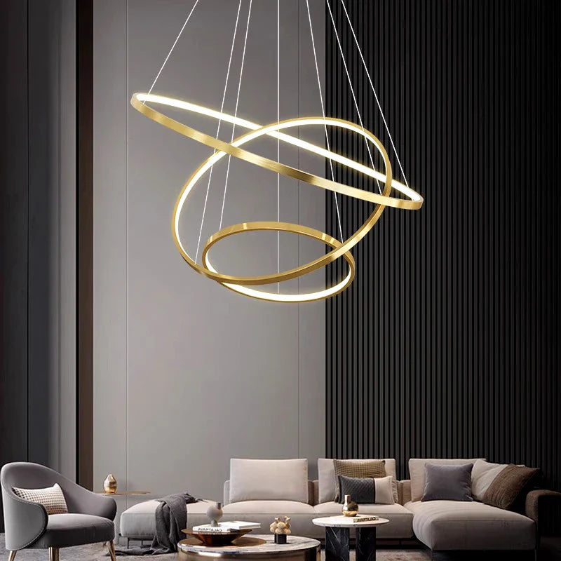 Afralia™ Modern Pendant Light Chandelier for Indoor Dining Room and Living Room