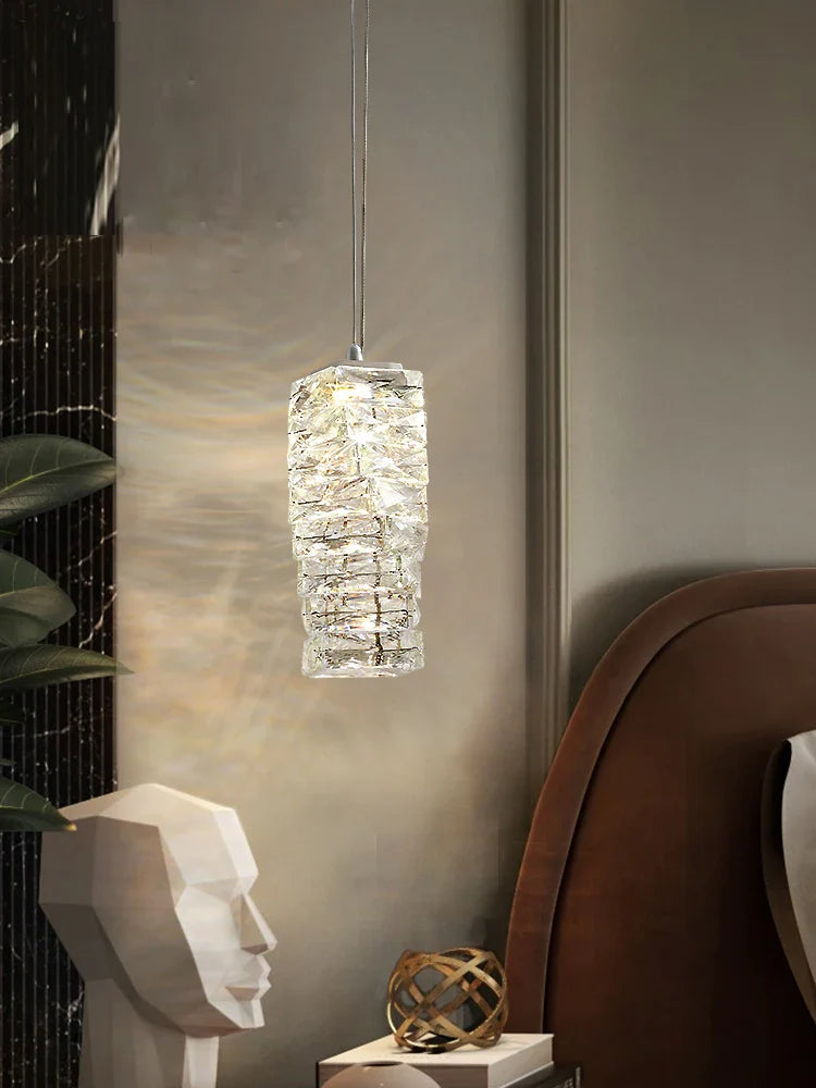 Afralia™ Crystal Ceiling Chandelier: Luxury Nordic LED Lighting Fixture for Restaurant, Bar, and Home