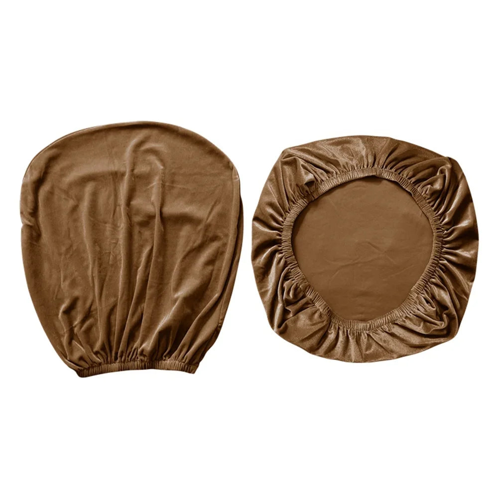 Afralia™ Velvet Office Chair Cover Slipcover: Stretch Spandex Seat Protector