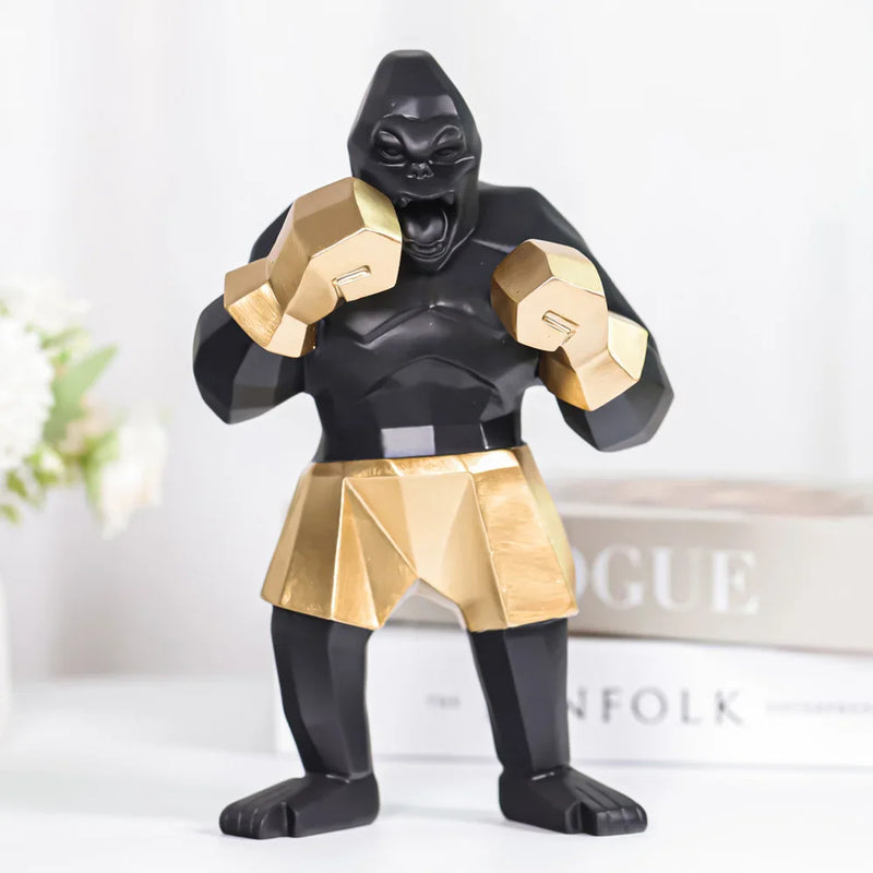 Afralia™ King Kong Sculpture: Creative Gorilla Desk Decor and Gift