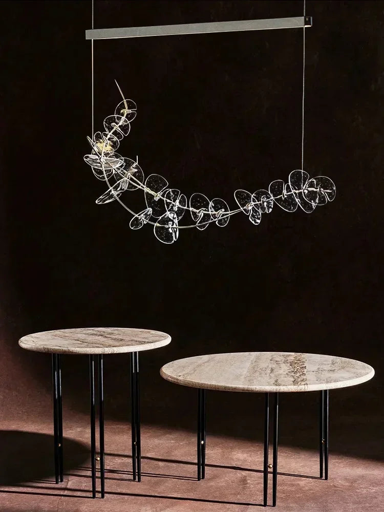 Afralia™ Postmodern Clear Glass Ceiling Pendant Lights | Elegant LED Dimmable Lamps