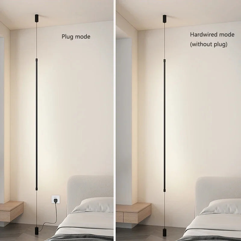 Afralia™ Slim Line LED Pendant Light for Living Room and Bedroom