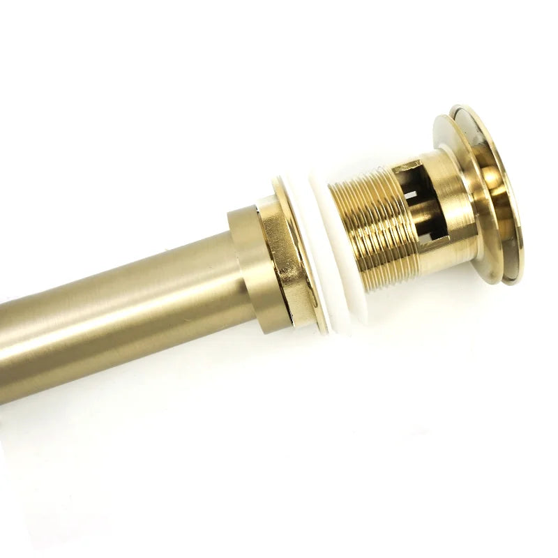 Afralia™ Modern Brushed Chrome Gold Gray Bathroom Sink Drain Filter - Bottle Trap & Drainer