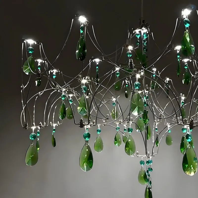 Afralia™ Nordic Firefly Crystal Chandelier for Modern Luxury Living Spaces