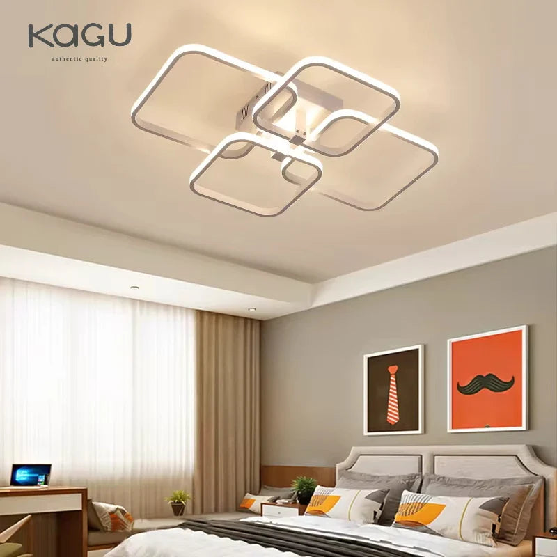 Afralia™ LED Ceiling Light: Modern Dimmable Fixture for Home Living Room, Bedroom, Dining Room