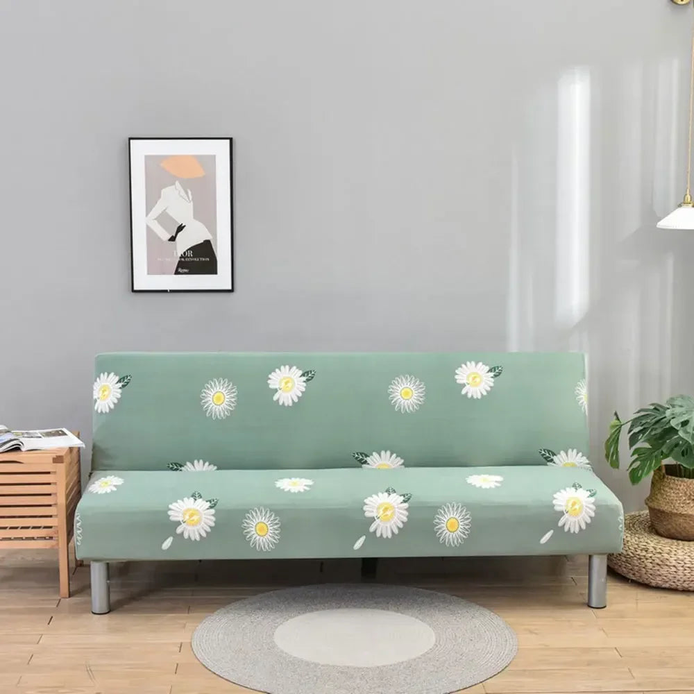 Afralia™ Stretchy Futon Sofa Cover for Sofa without Armrests