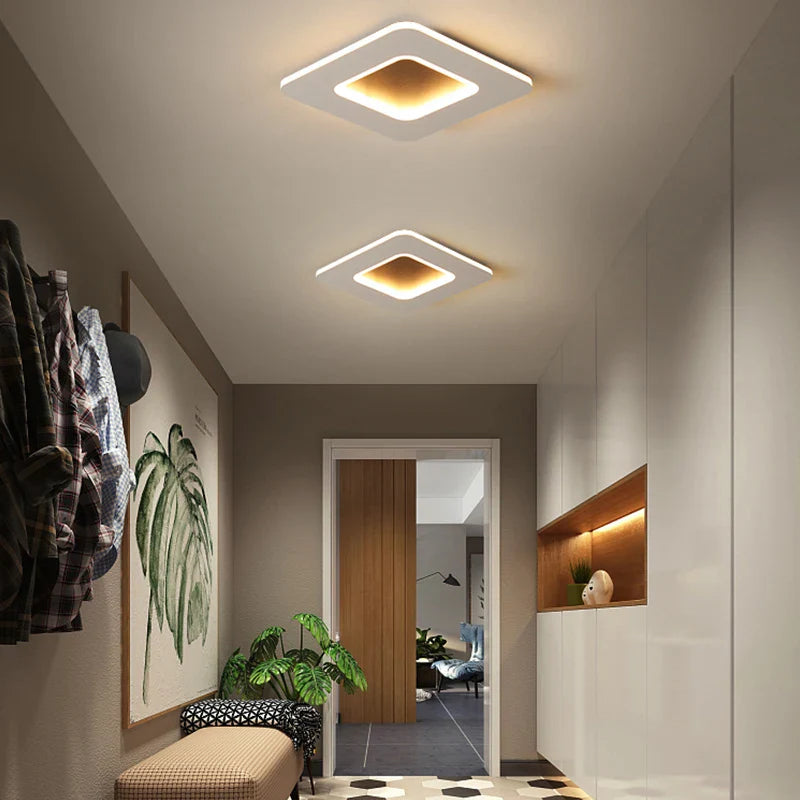 Afralia™ Round LED Aisle Light for Entryway, Living Room, Foyer - Modern Minimalist Design