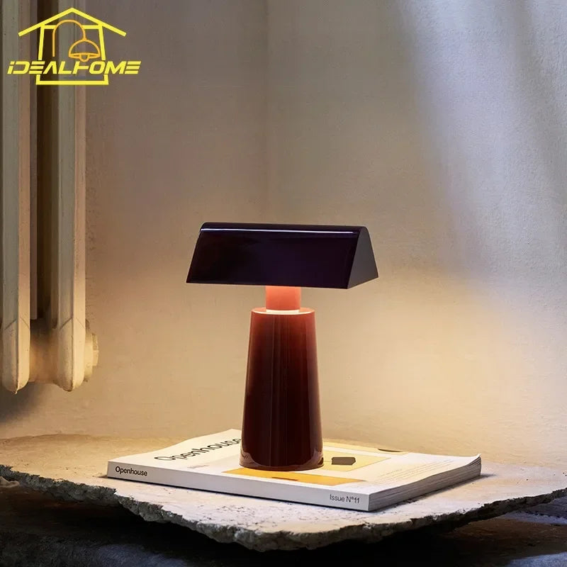 Afralia™ Wireless Charging Table Lamp Touch Switch Desk Light for Bedroom