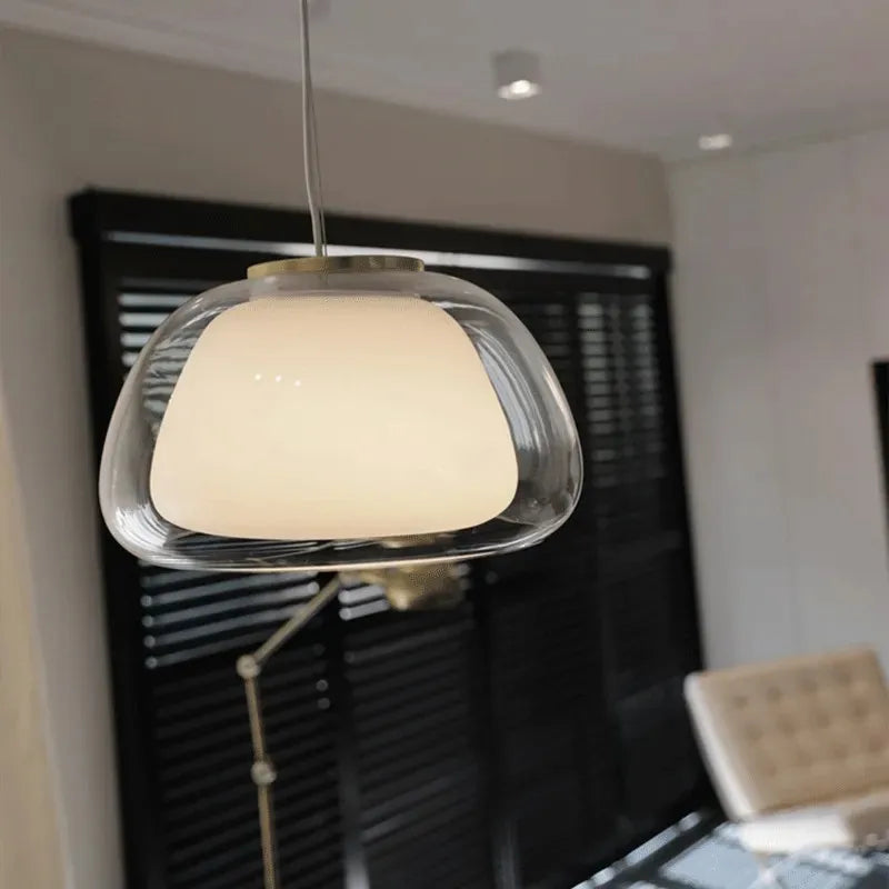 Afralia™ Glass Jelly Pendant Lamp - Minimalist Luxury Design for Home Living Room