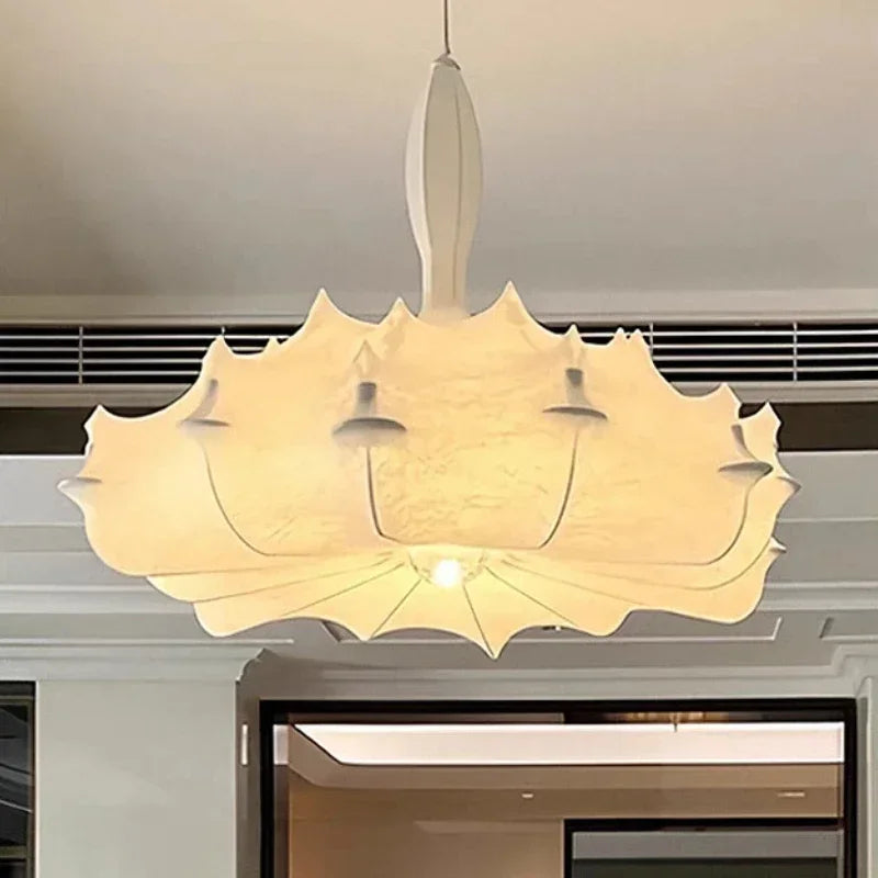 Afralia™ Japanese Silk Pendant Chandelier - Modern Designer Home Lighting