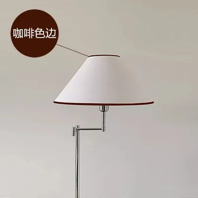 Afralia™ Cream Rocker Arm LED Floor Lamp for Modern Living Spaces