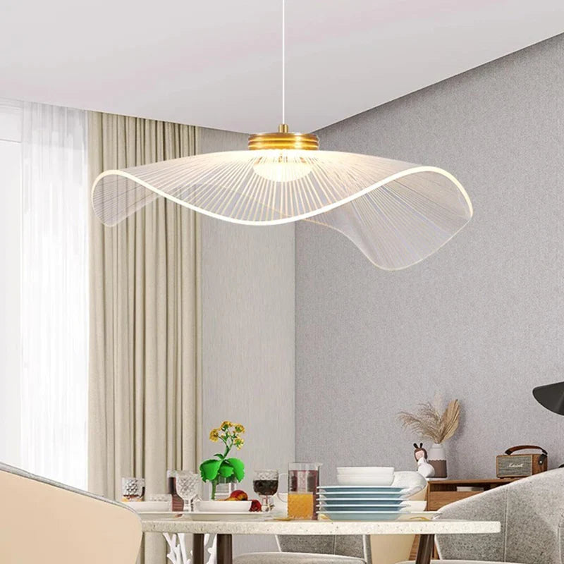 Afralia™ Modern Hanging Chandelier LED Pendant Light for Indoor Dining and Living Room