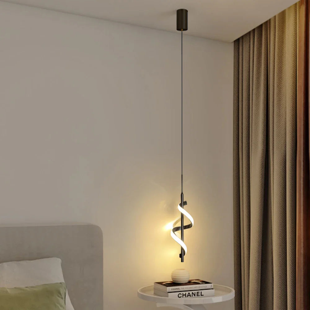 Afralia™ LED Pendant Light for Bedroom Dining Room Bedside Decorative Hanging Lamp