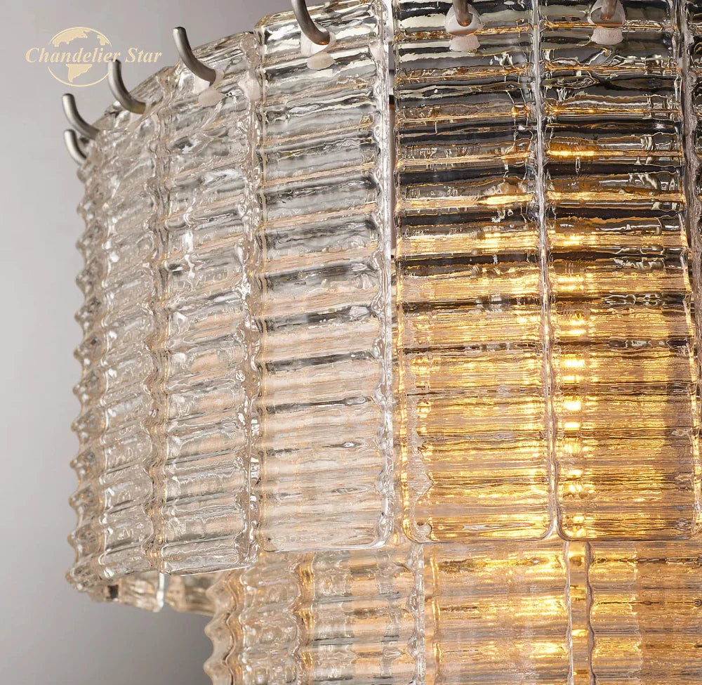 Afralia™ Sirene Glass Pendant Lights - Modern Round Chandeliers for Bedroom, Dining Room & Kitchen Island