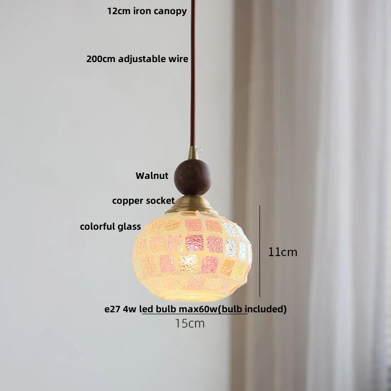Afralia™ Glass Ball LED Pendant Lights | Modern Kitchen Bar Restaurant Hanging Lamp