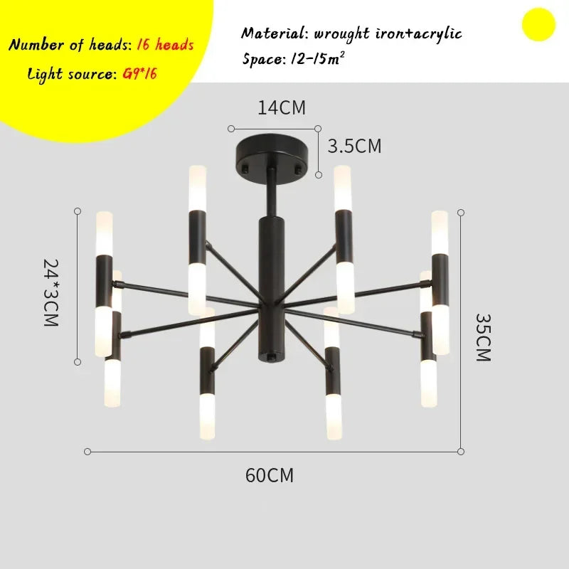 Afralia™ Modern LED Art Pendant Lamp for Kitchen Living Room Loft Bedroom Lighting