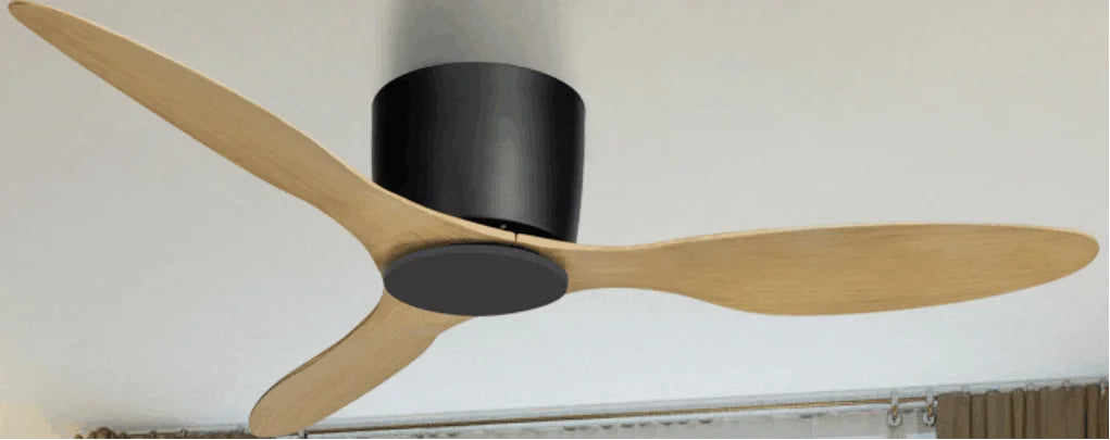 Afralia™ Modern DC Motor Ceiling Fan 6 Speeds Remote Control 20CM Led