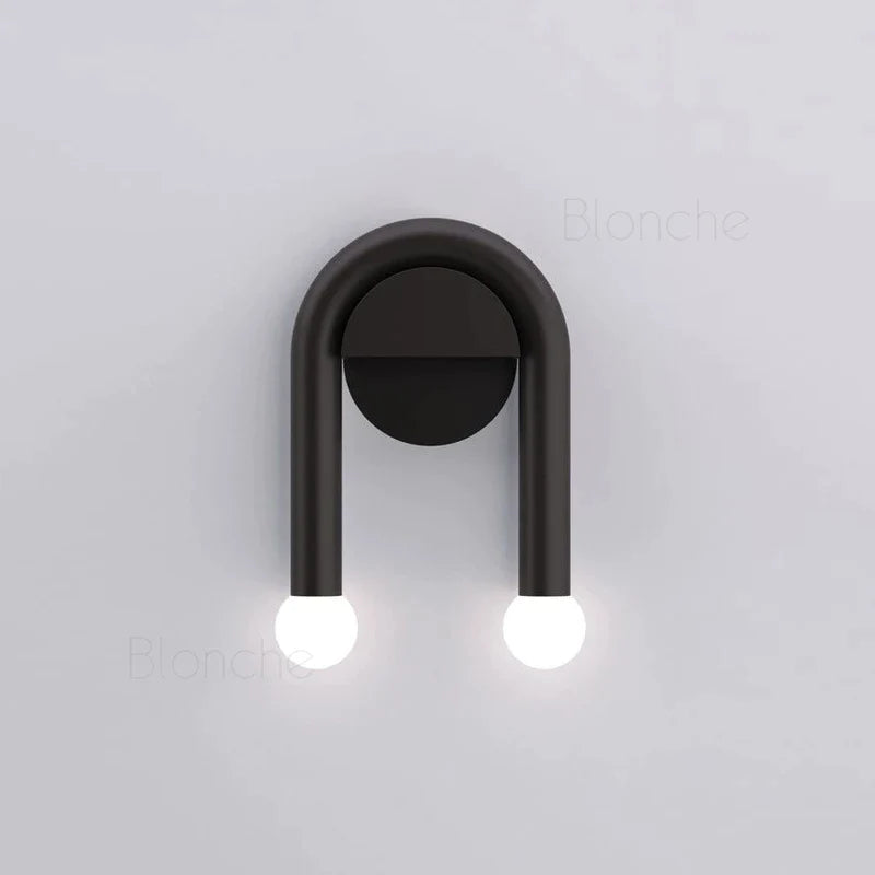 Afralia™ Nordic U Shape Wall Lights | LED Sconces for Bedroom Living Room Corridor