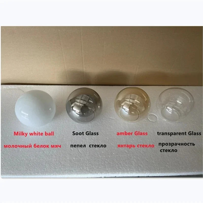 Afralia™ Nordic Glass LED Ceiling Chandelier Black Gold G4 Pendant Lighting