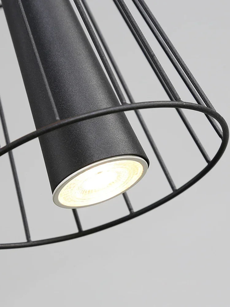 Afralia™ Iron Art Dinning Room Pendant Light in Black/Gold - Modern Nordic LED Fixture