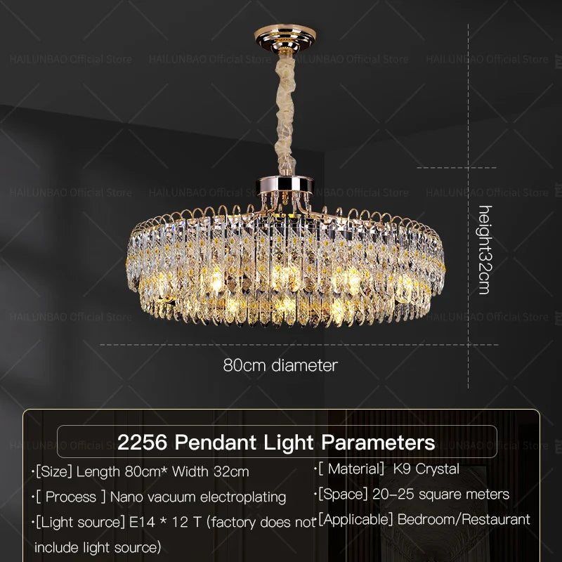 Afralia™ Crystal Chandelier: Modern Luxury for Living Room, Restaurant, Hotel Lobby