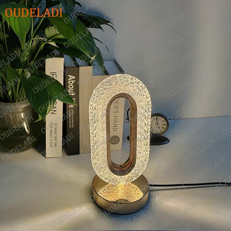 Afralia™ Crystal Bedroom Table Lamp: Romantic LED Atmosphere, Creative Design