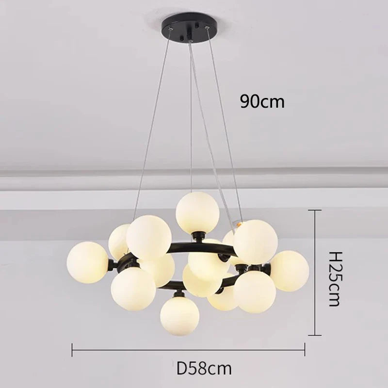 Afralia™ Modern LED Pendant Light Chandeliers for Living Room Dining Room Home Decor