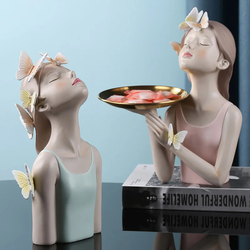 Afralia™ Butterfly Fairy Resin Statue | Creative Desktop Figurine for Girlfriend's Gift
