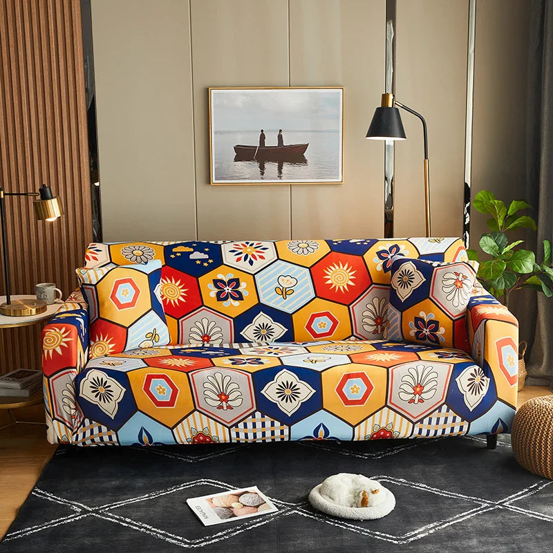 Afralia™ Stretch Sofa Cover Slipcover Print Seater Couch Protector