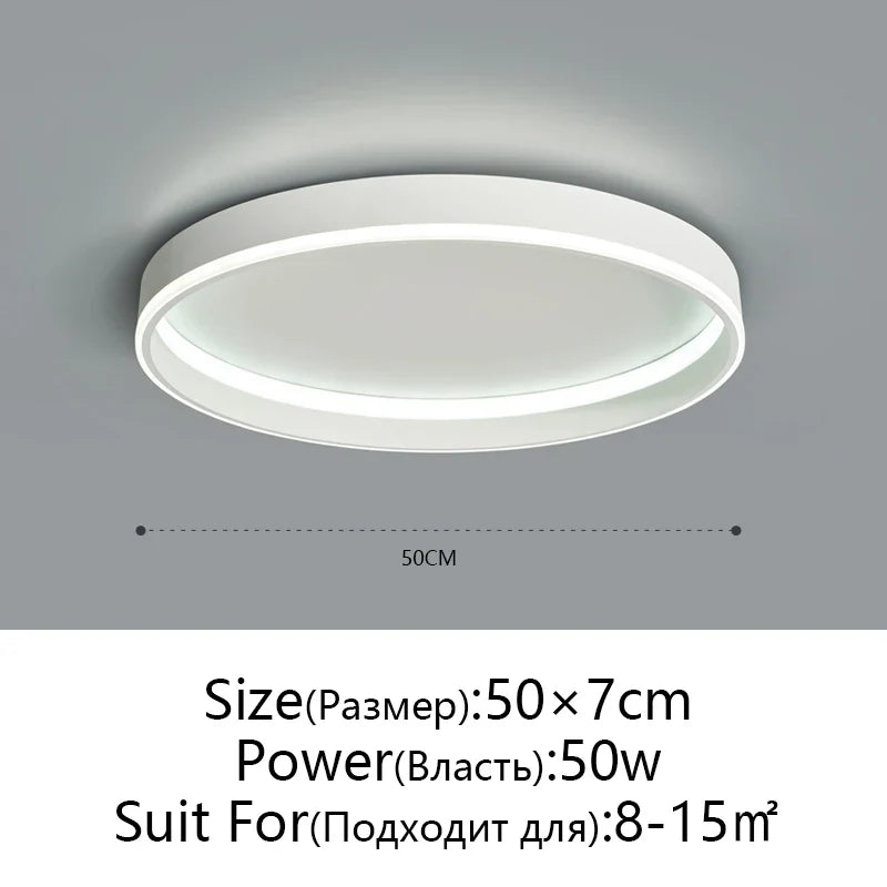Afralia™ Round Bedroom LED Ceiling Light Modern Home Decor Minimalist Living Room Lighting