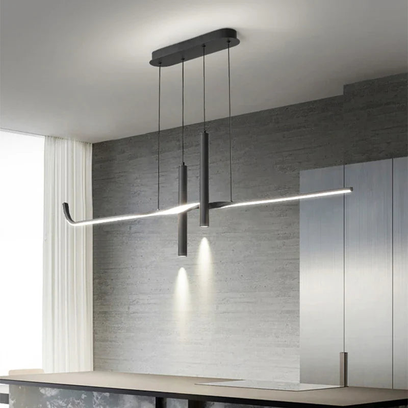 Afralia™ Modern LED Dining Room Chandelier for Minimalist Dining Tables and Bars