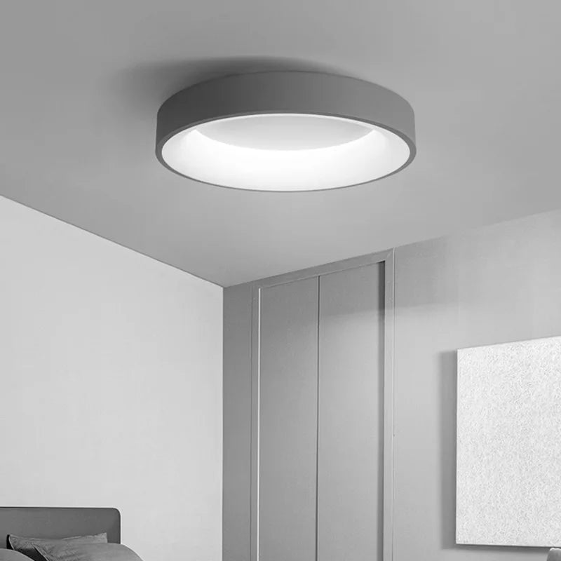 Afralia™ Circle LED Ceiling Light for Bedroom Living Room Chandelier Kitchen Study Lamp