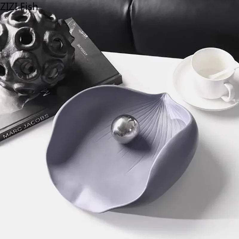 Afralia™ Leaves Tray Jewelry Stand - Multicolour Earrings & Necklace Display Plate