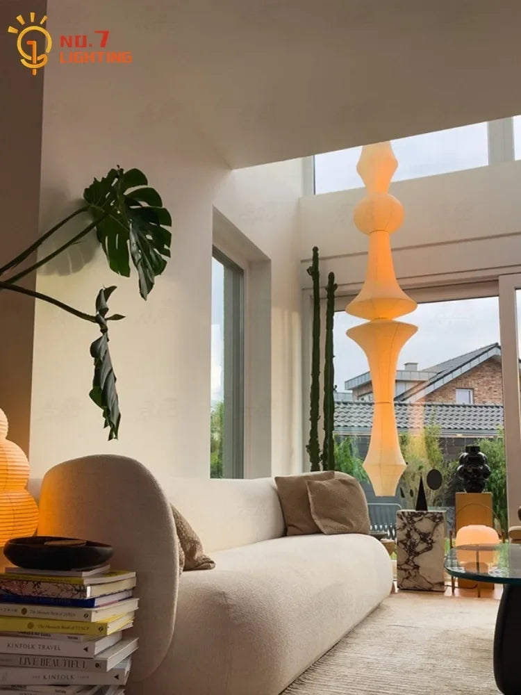 Afralia™ Noguchi Yong Pendant Lights LED E27 Chandelier for Living Room Bedroom