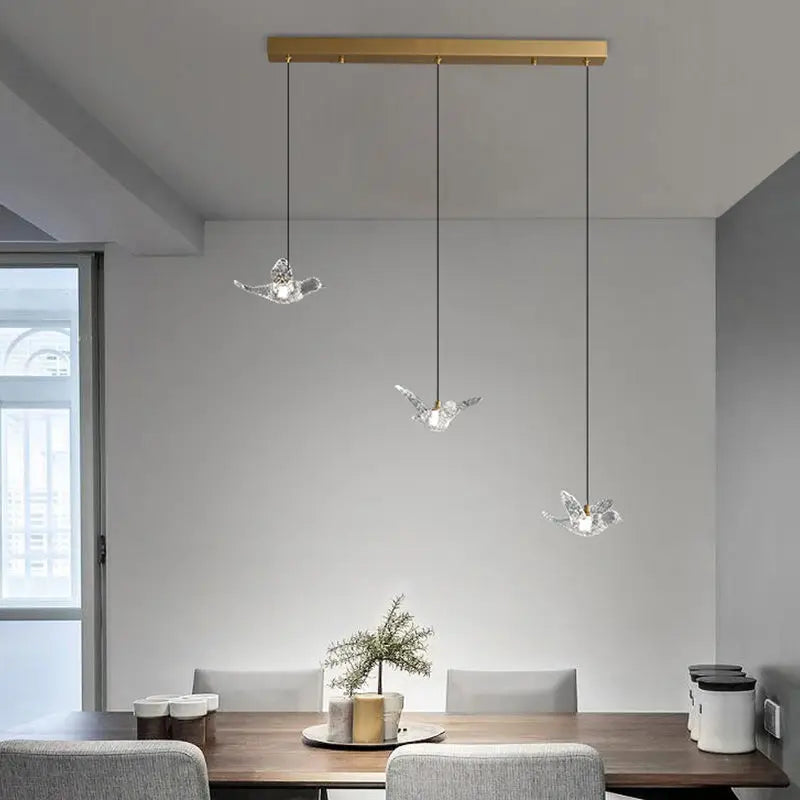 Afralia™ Modern Bird-Shaped Dining Pendant Lamp for Storefront and Living Room