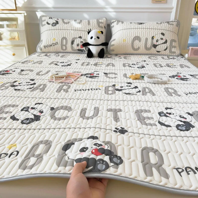 Afralia™ Super Thick Latex Queen Mattress Pad for Cool Summer Nights