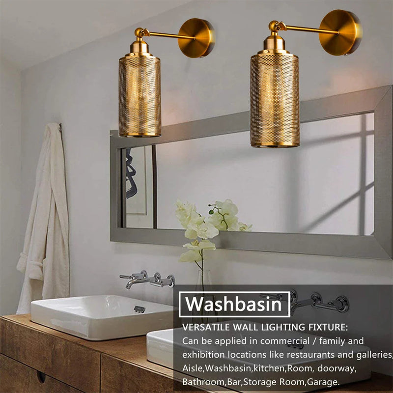 Afralia™ Metal Shade Wall Sconces for Bedroom, Kitchen & More