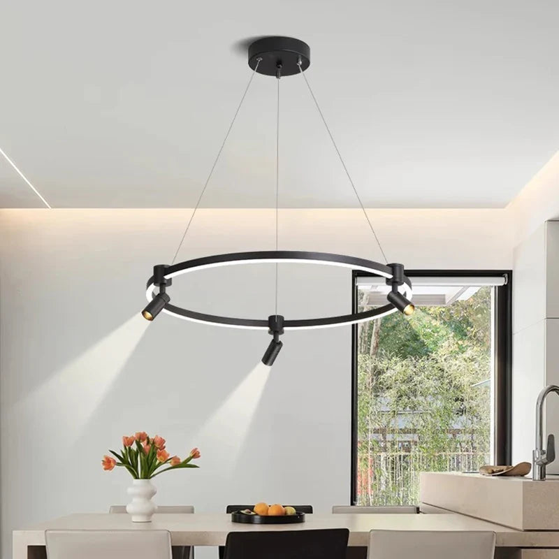 Afralia™ Modern Indoor Pendant Chandelier LED Ceiling Light Fixture