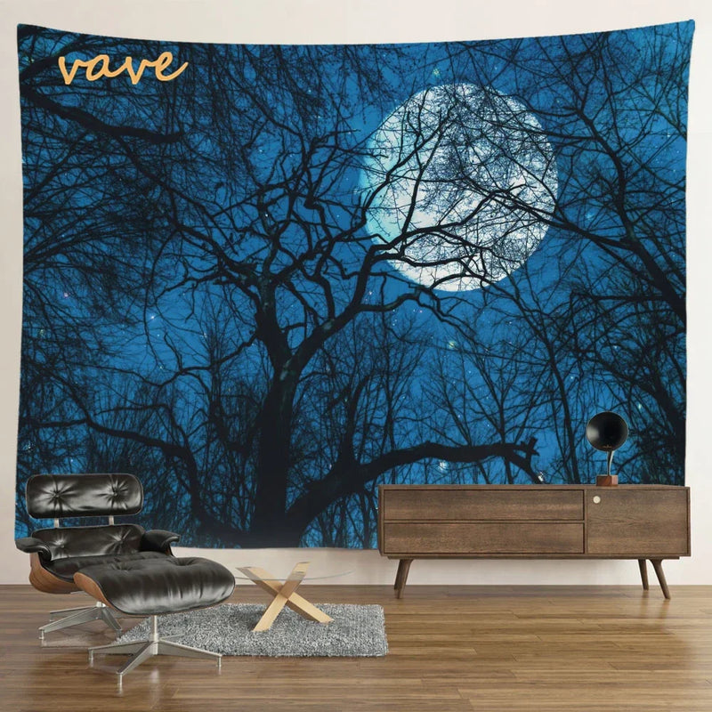 Afralia™ Forest Tree Landscape Tapestry Wall Hanging for Aesthetic Room Decor