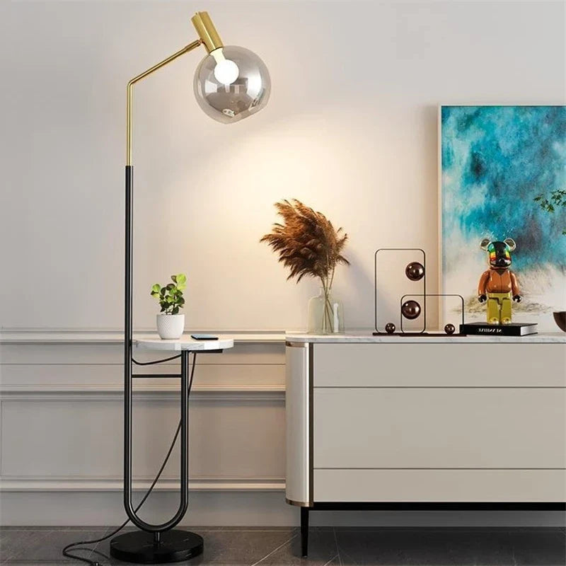 Afralia™ Nordic LED Floor Lamp - Modern Minimalist Light Luxury for Elegant Home Decor