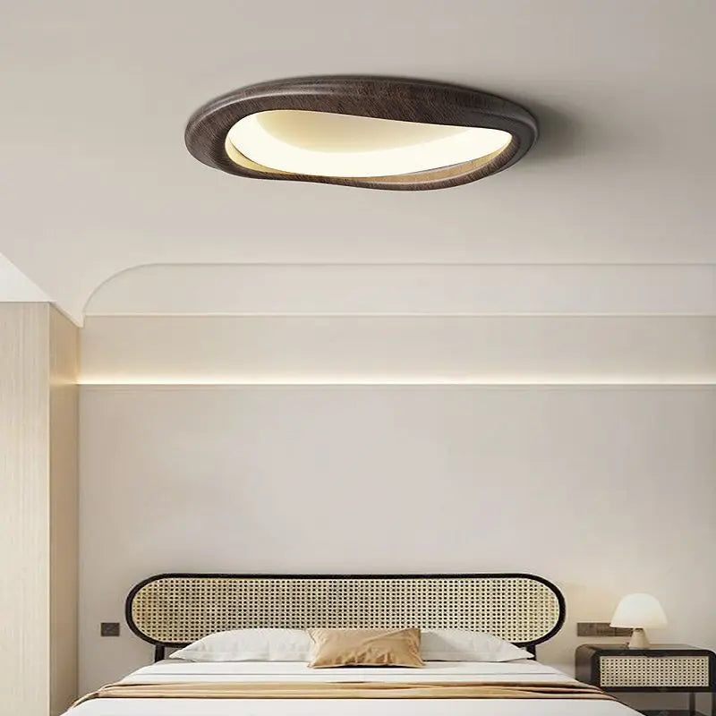 Afralia™ LED Wood Chandeliers for Bedroom Living Room Indoor Lighting Décor