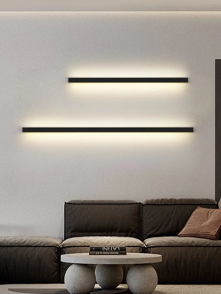 Afralia™ Nordic LED Wall Sconce Minimalist Bedside Lamp for Bedroom Living Room