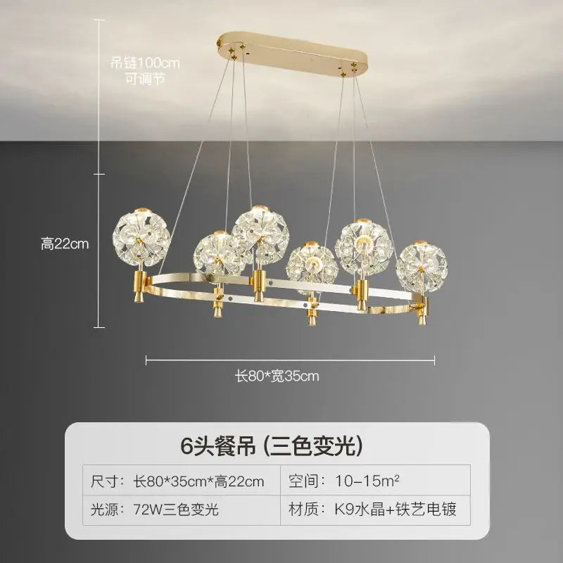 Afralia™ Crystal Chandelier: Dandelion Design for Luxe Living Room, Dining, or Master Bedroom