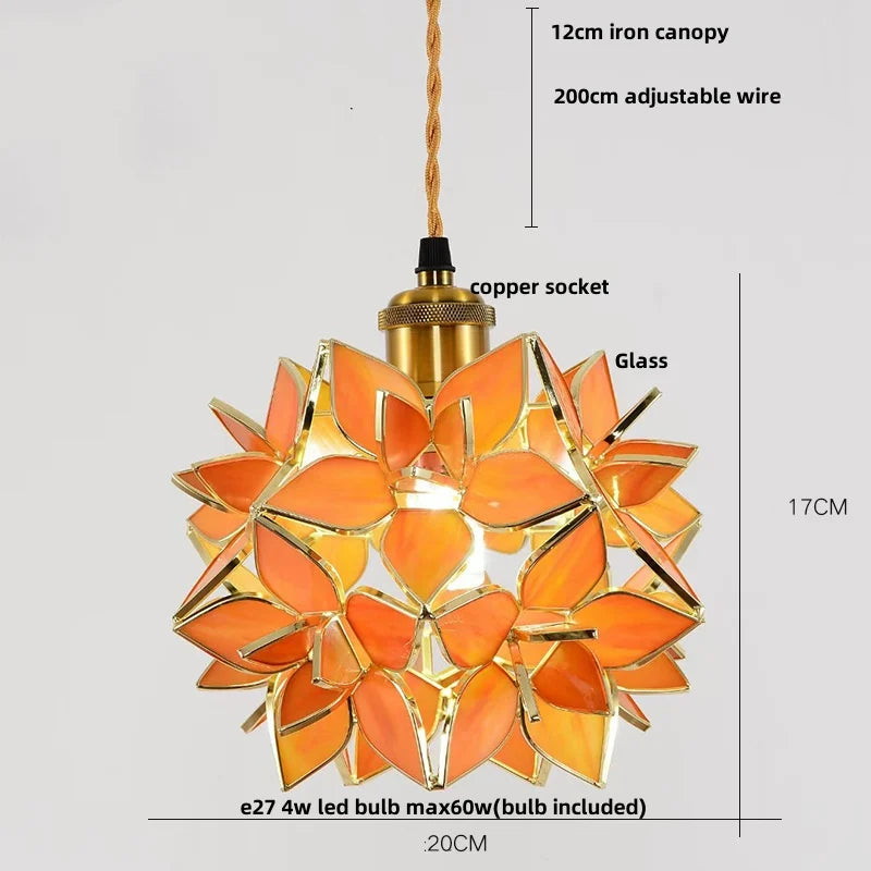 Afralia™ Glass Copper LED Pendant & Luxury Hanging Light Fixture