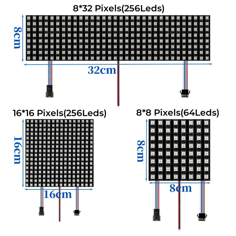 Afralia™ LED Matrix Panel Light - Flexible, Addressable, Digital Pixel Screen