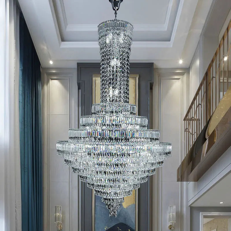 Afralia™ Crystal Chandelier: Luxury Modern Staircase & Living Room, Hotel & Villa Lighting