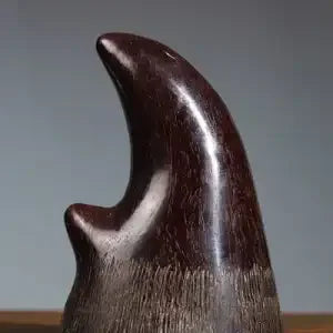 Afralia™ Ox Horn Statue Sculpture - Handcrafted Natural Ox Horn Sculpture