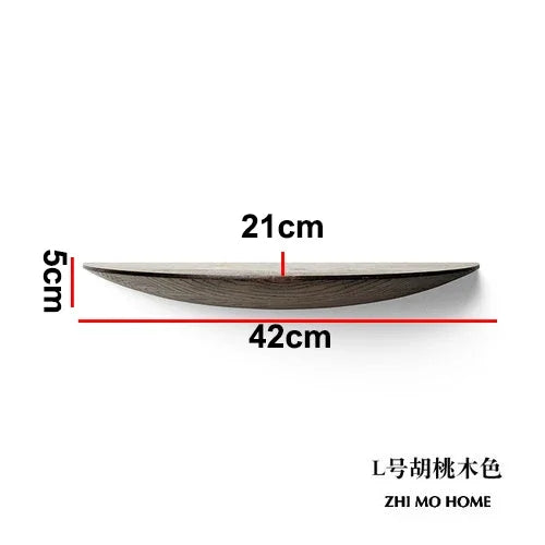 Afralia™ Modern Solid Wood Wall Shelf for Home Decoration