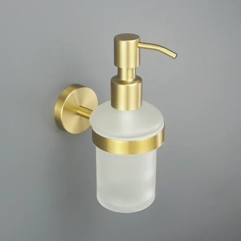 Afralia™ Brushed Gold Bathroom Accessories Set